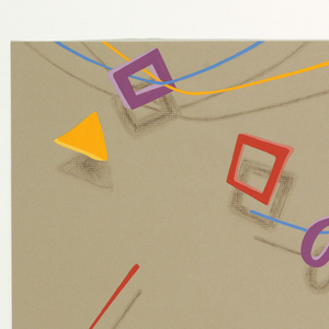 Drawing, Textile Design: Suspended Geometrics, 1979