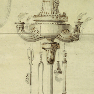 Drawing, Project for an Oil Lamp with Alternative Suggestions, ca. 1780
