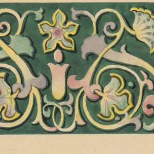 Drawing, Decorative panel for July Festival, 1835