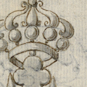 Drawing, Design for a badge of the Military order of St. Maurice, 1815–30