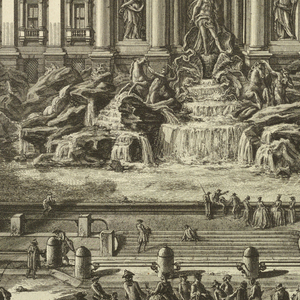 Print, Fountain of Trevi, 1748–78 (printed date)