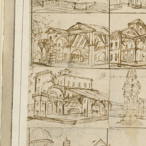 Drawing, Stage Design: Twenty Different Scenes, 1700–1750