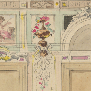 Drawing, Painted Decoration of a Wall