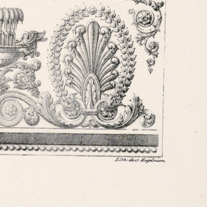 Print, Three Friezes, plate 4 fr, 1823