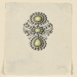 Drawing, Design for an Earring, late 18th century