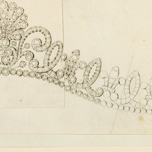 Drawing, Design for diadem, 1815–20