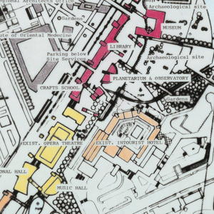 Drawing, Plan with Identified Buil, 1991