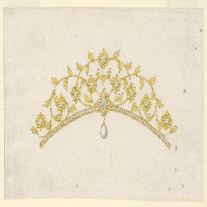 Drawing, Design for a Coronet, 1820–30