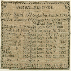 Sampler (USA), 1838