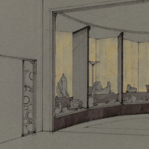 Drawing, Design for a Semicircular Window Display in the Art Deco Style, ca. 1925