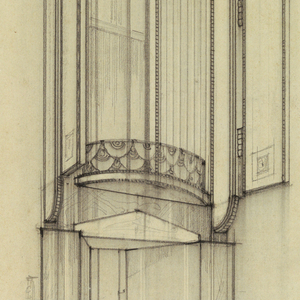 Drawing, Design for Storefront with Three Stories in the Art Deco Style, ca. 1925