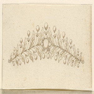 Drawing, Design for a coronet, 1825–50