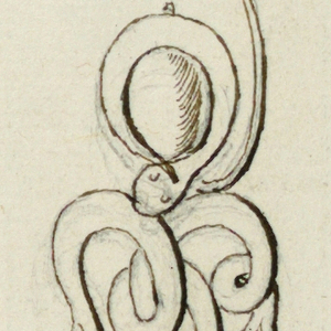 Drawing, Design for earring, 1840