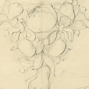 Drawing, Designs for necklace, corsage and belt, 1840s