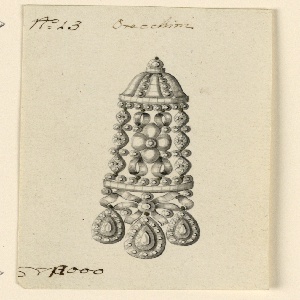 Drawing, Design for an Earring, late 18th century