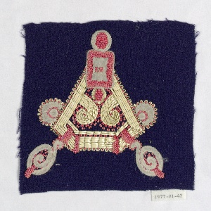 Couture Embroidery Sample (USA), 1930s