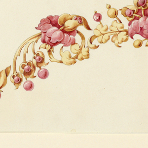 Drawing, Design for fillet, 1840