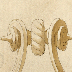 Drawing, Design for a Doorknocker, 18th–19th century