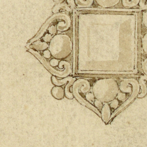 Drawing, Design for four bowknots, 1815–30