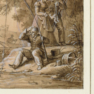 Drawing, Plate Design:  Les Poissons [Pisces], from Le Zodiac Travesti [The Farcical Zodiac] Service, 1824