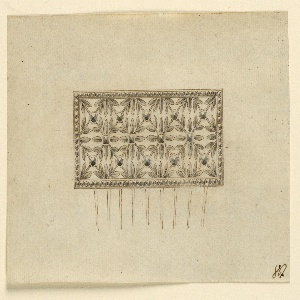 Drawing, Design for a Comb, early 19th century