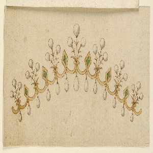 Drawing, Design for a comb, ca. 1820