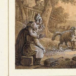 Drawing, Plate Design:  Le Bélier [Aries], from Le Zodiac Travesti [The Farcical Zodiac] Service, 1824