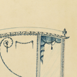 Drawing, Project for a sedan chair, ca. 1780
