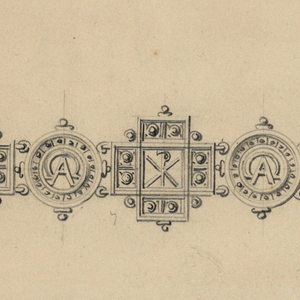 Drawing, Two Bracelets, 1870