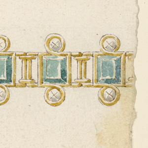 Drawing, Design for a bracelet, 1800–1825