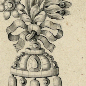 Drawing, Design for an Earring, late 18th century