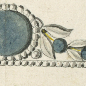 Drawing, Design for a comb, ca. 1810