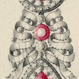 Drawing, Design for an Earring, late 18th century