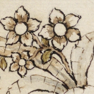 Drawing, Design for a Brooch, mid- 18th century