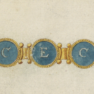 Drawing, Design for a bracelet, 1800–1825