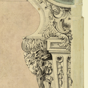 Drawing, Design for a Cartel Clock, 1700–1715