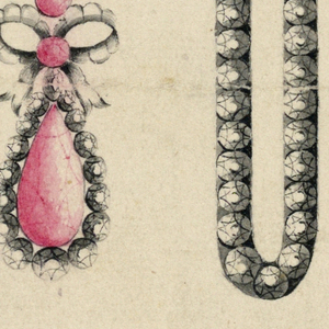 Drawing, Designs for Two Earrings, ca. 1800