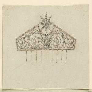 Drawing, Design for a Comb, early 19th century