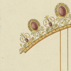 Drawing, Design for a comb, 1825–30