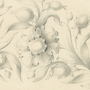 Drawing, Design for diadem, 1840