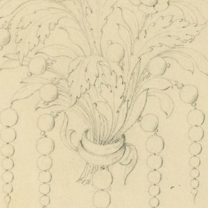 Drawing, Designs for brooch and bracelet, 1840s