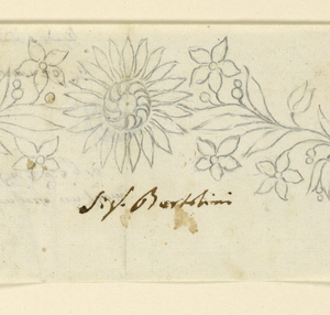 Drawing, Design for fillet, 1840