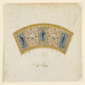 Drawing, Design for a Comb, ca. 1810