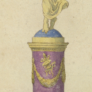 Drawing, Statuette of Prudence, 1800–1825