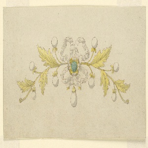 Drawing, Design for a coronet, 1825–50