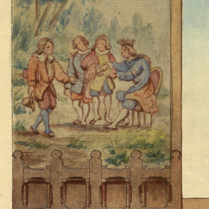 Drawing, Design for Portion of Stairway, Château-sur-Mer, Newport, Rhode Island, 1872