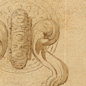 Drawing, Design for a Doorknocker, 16th–19th century