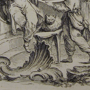 Print, A seated Female Figure served with Refreshments by a Young Servant, 1738–January 1749