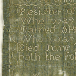 Sampler (USA), 1806