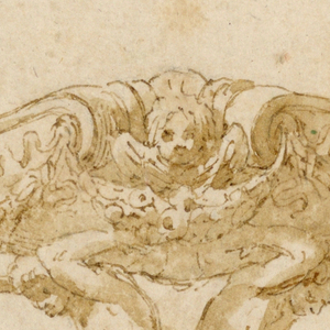 Drawing, Bowl on stand, 17th century